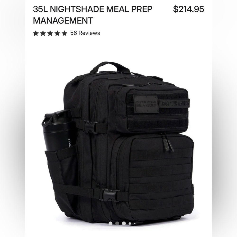 35 L: WOLFpak Nightshade Meal Prep Backpack